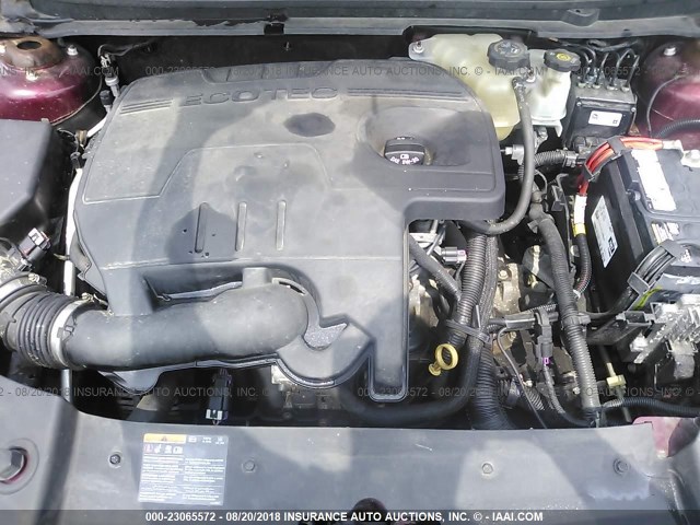 1G1ZC5E16BF231491 - 2011 CHEVROLET MALIBU 1LT RED photo 10