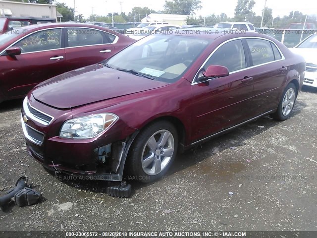 1G1ZC5E16BF231491 - 2011 CHEVROLET MALIBU 1LT RED photo 2