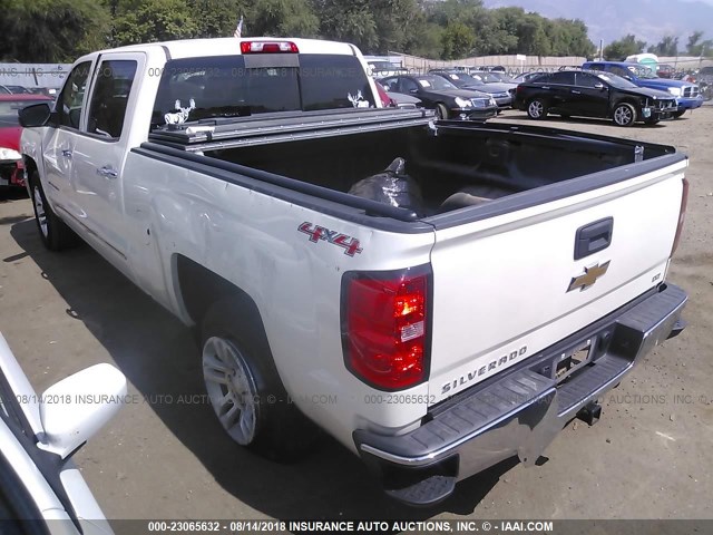 3GCUKSEJ9FG328207 - 2015 CHEVROLET SILVERADO K1500 LTZ WHITE photo 3