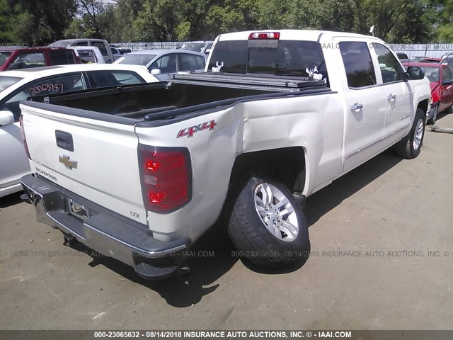 3GCUKSEJ9FG328207 - 2015 CHEVROLET SILVERADO K1500 LTZ WHITE photo 4