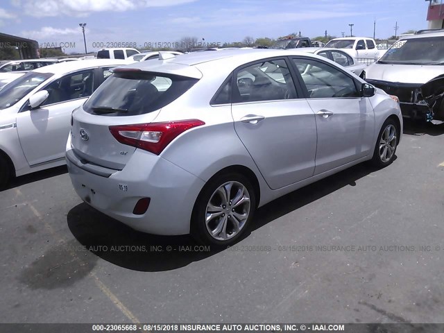 KMHD35LH4FU247266 - 2015 HYUNDAI ELANTRA GT SILVER photo 4