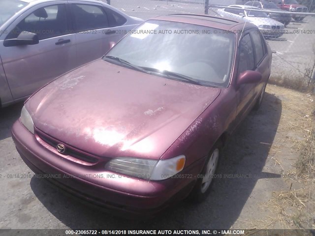 1NXBR18E8YZ308277 - 2000 TOYOTA COROLLA VE/CE/LE 勃艮第红 照片 2