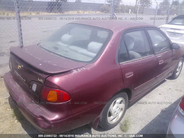 1NXBR18E8YZ308277 - 2000 TOYOTA COROLLA VE/CE/LE 勃艮第红 照片 4