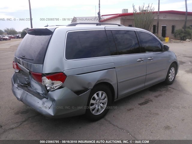 5FNRL3H7XAB047721 - 2010 HONDA ODYSSEY EXL Light Blue photo 4