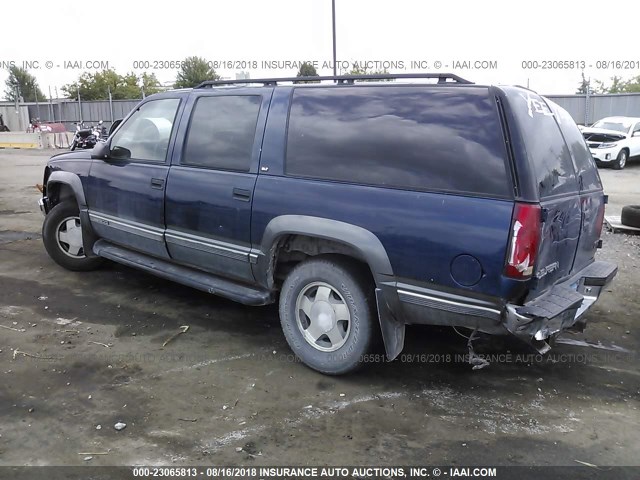 1GKFK16R9XJ768200 - 1999 GMC SUBURBAN K1500 BLUE photo 3