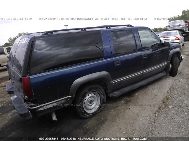 1GKFK16R9XJ768200 - 1999 GMC SUBURBAN K1500 BLUE photo 4