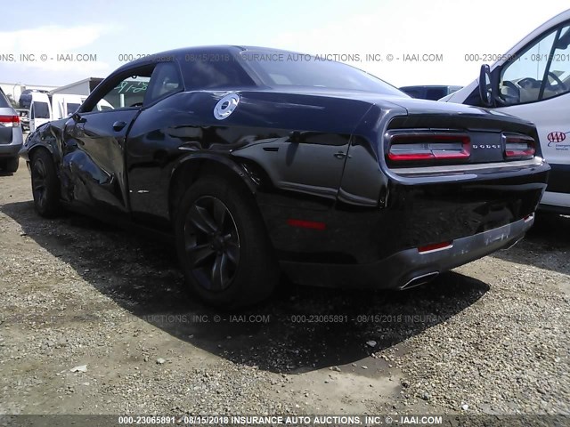 2C3CDZAG9HH509596 - 2017 DODGE CHALLENGER SXT BLACK photo 3