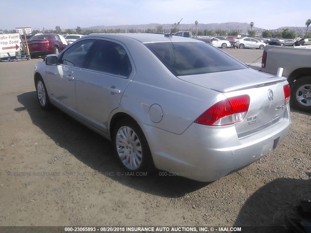 3MEDM0L31AR615670 - 2010 MERCURY MILAN HYBRID SILVER photo 3