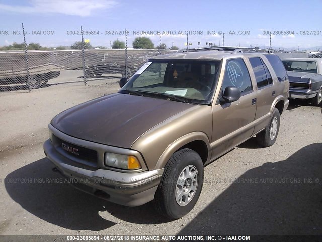 1GKDT13W4VK500810 - 1997 GMC JIMMY Marron photo 2