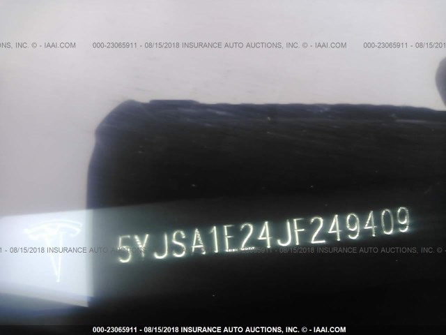 5YJSA1E24JF249409 - 2018 TESLA MODEL S RED photo 9