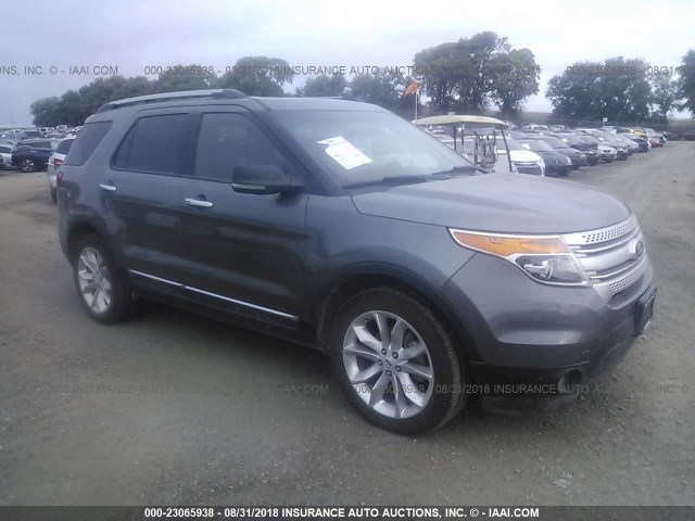 1FMHK8D8XCGA73170 - 2012 FORD EXPLORER XLT GRAY photo 1