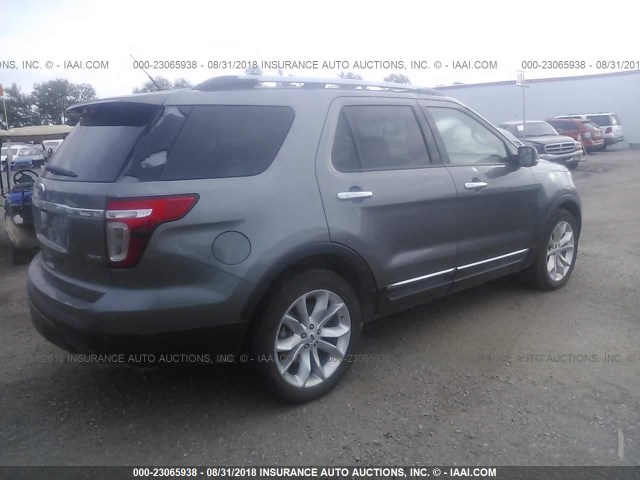 1FMHK8D8XCGA73170 - 2012 FORD EXPLORER XLT GRAY photo 4