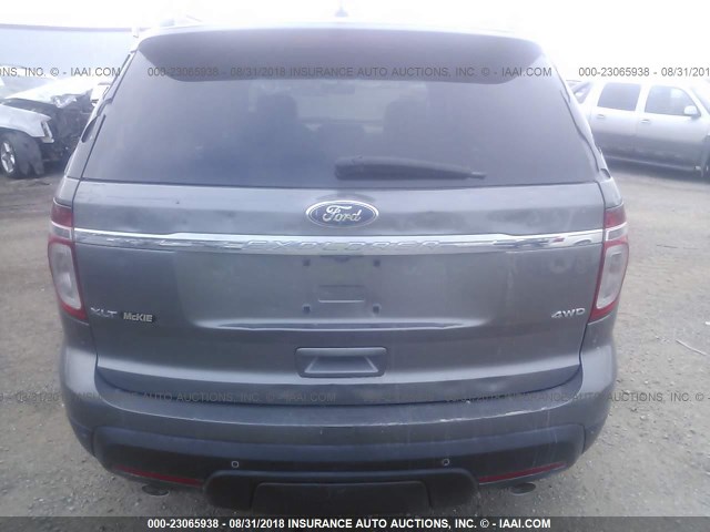 1FMHK8D8XCGA73170 - 2012 FORD EXPLORER XLT GRAY photo 6