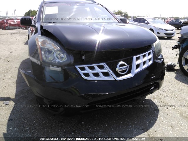 JN8AS5MT0EW601787 - 2014 NISSAN ROGUE SELECT S BLACK photo 6