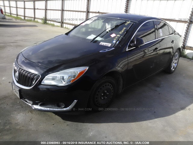 2G4GK5EX5E9209299 - 2014 BUICK REGAL BLACK photo 2