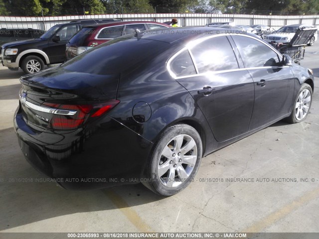 2G4GK5EX5E9209299 - 2014 BUICK REGAL BLACK photo 4