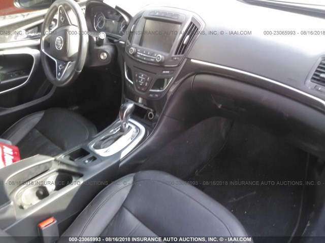 2G4GK5EX5E9209299 - 2014 BUICK REGAL BLACK photo 5