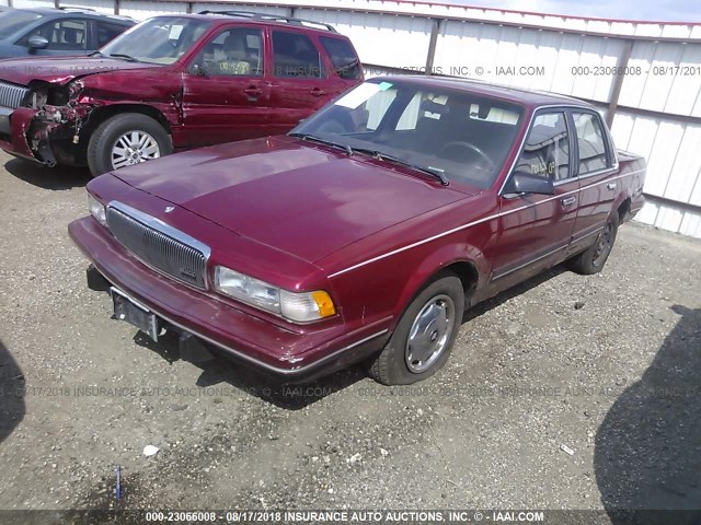 1G4AG5549S6503174 - 1995 BUICK CENTURY SPECIAL MAROON photo 2