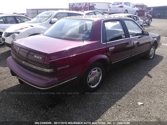 1G4AG5549S6503174 - 1995 BUICK CENTURY SPECIAL MAROON photo 4