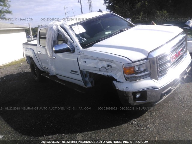 3GTU2VEC0FG274833 - 2015 GMC SIERRA K1500 SLT WHITE photo 1