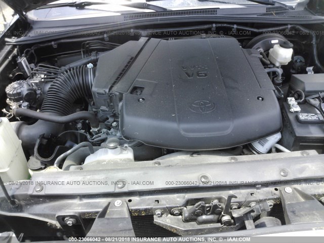 3TMJU4GN5FM189249 - 2015 TOYOTA TACOMA DOUBLE CAB PRERUNNER BLACK photo 10