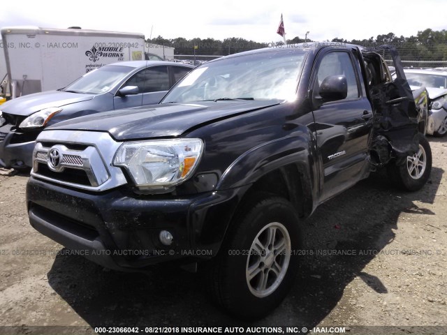 3TMJU4GN5FM189249 - 2015 TOYOTA TACOMA DOUBLE CAB PRERUNNER BLACK photo 2