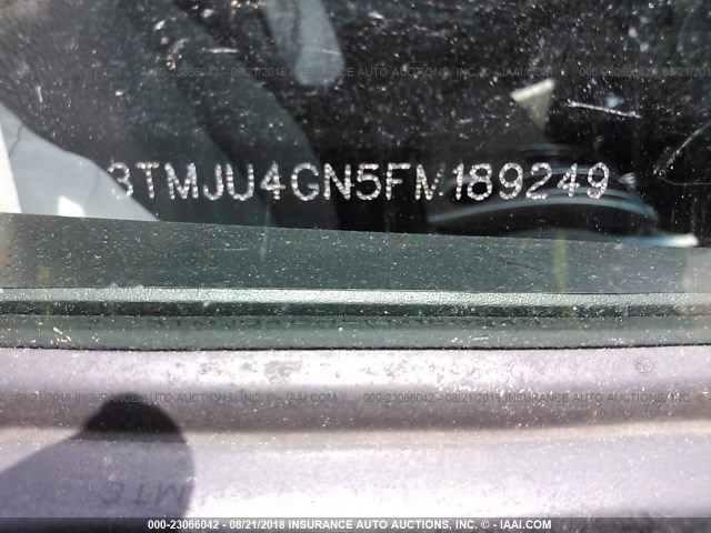 3TMJU4GN5FM189249 - 2015 TOYOTA TACOMA DOUBLE CAB PRERUNNER BLACK photo 9