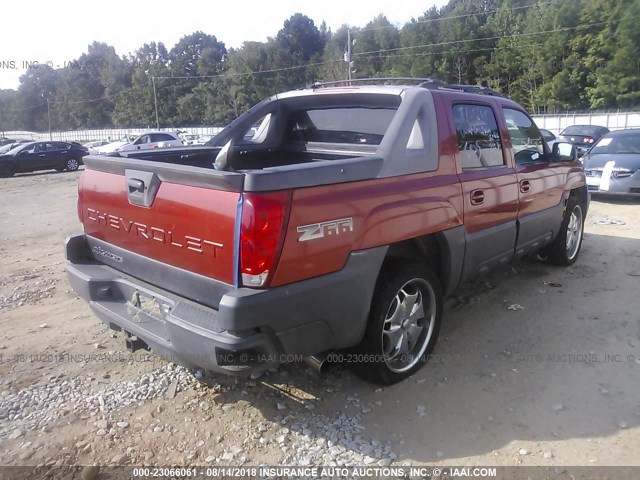 3GNEC13T53G282006 - 2003 CHEVROLET AVALANCHE C1500 ORANGE photo 4