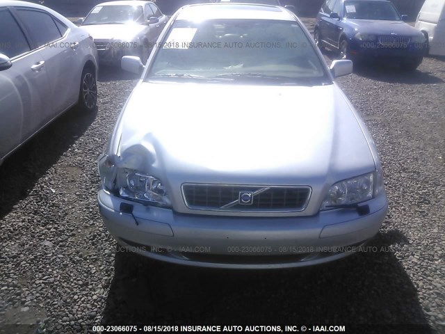 YV1VS27584F089875 - 2004 VOLVO S40 1.9T SILVER photo 6