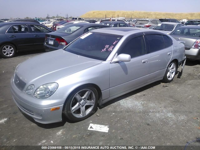 JT8BH68X5W0004820 - 1998 LEXUS GS 400 SILVER photo 2