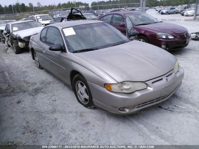 2G1WW12E139108766 - 2003 CHEVROLET MONTE CARLO LS 棕色 照片 1