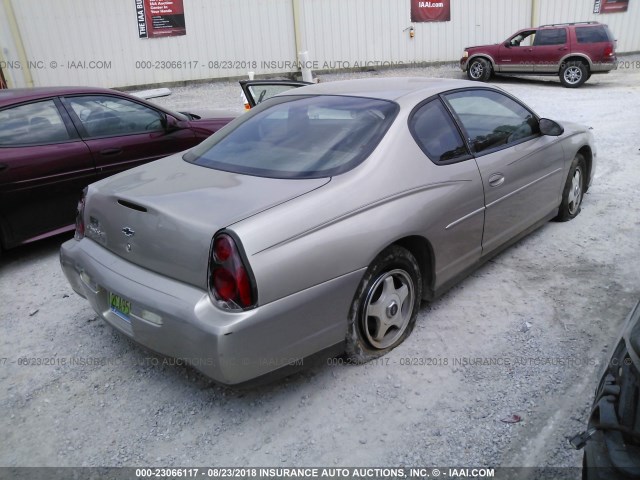 2G1WW12E139108766 - 2003 CHEVROLET MONTE CARLO LS BROWN photo 4