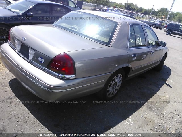 2FAFP74W73X217425 - 2003 FORD CROWN VICTORIA LX BEIGE photo 4