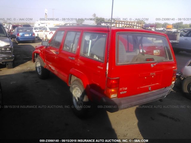 1J4FJ68S7TL332997 - 1996 JEEP CHEROKEE SPORT/CLASSIC RED photo 3