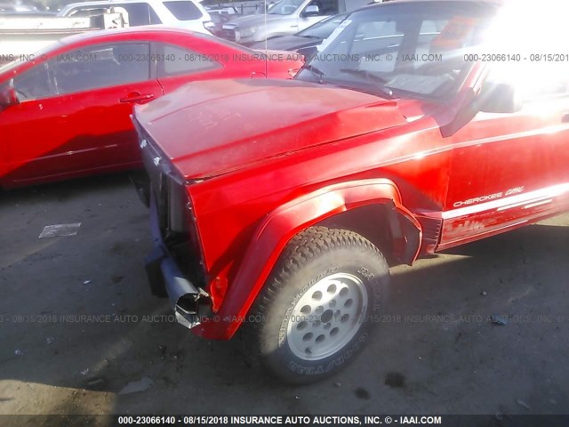 1J4FJ68S7TL332997 - 1996 JEEP CHEROKEE SPORT/CLASSIC წითელი ფოტო 6