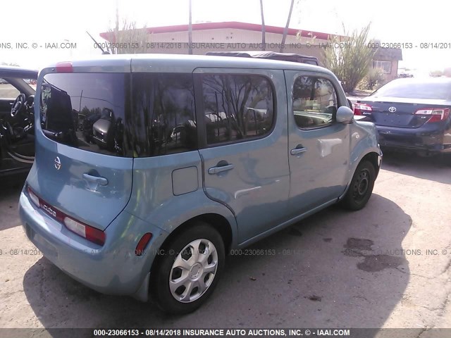 JN8AZ2KR4BT207143 - 2011 NISSAN CUBE S/SL/KROM BLUE photo 4