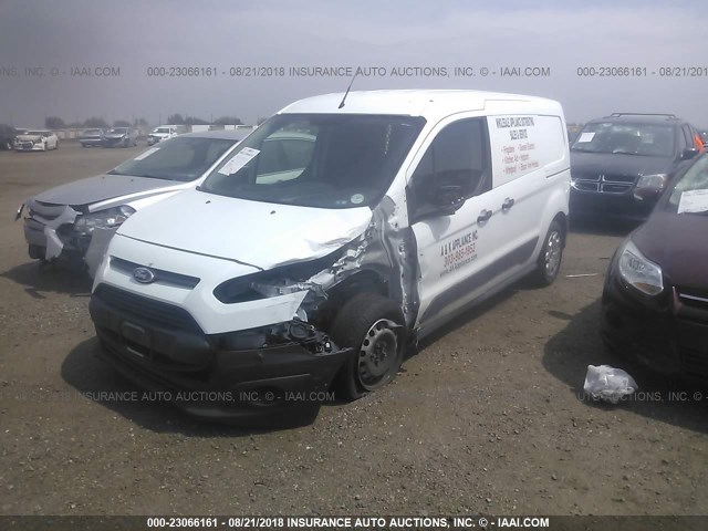 NM0LS7E76E1137190 - 2014 FORD TRANSIT CONNECT XL WHITE photo 2