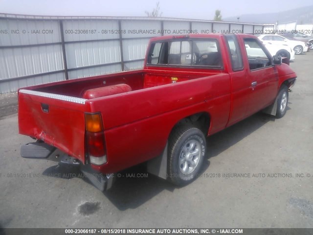 1N6SD16S9TC318677 - 1996 NISSAN TRUCK KING CAB SE/KING CAB XE RED photo 4