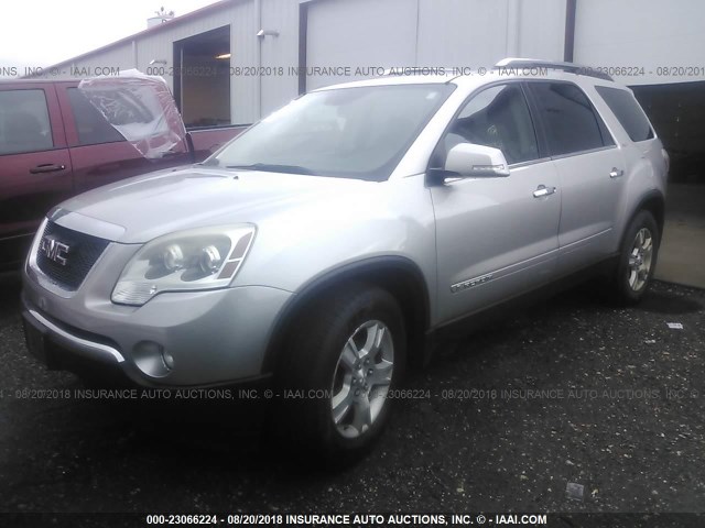 1GKER33708J220769 - 2008 GMC ACADIA SLT-2 SILVER photo 2