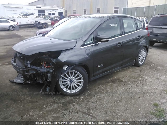 1FADP5CU1FL105779 - 2015 FORD C-MAX PREMIUM SEL GRAY photo 2