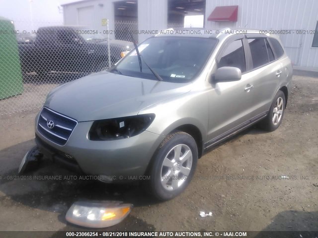 5NMSH13E78H204420 - 2008 HYUNDAI SANTA FE SE/LIMITED GREEN photo 2