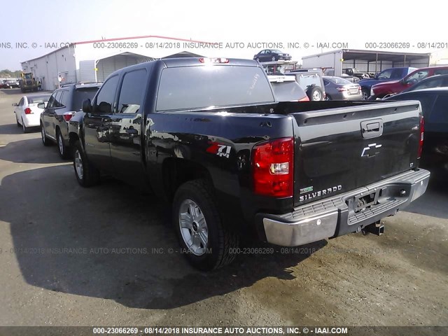 3GCPKSE3XBG247144 - 2011 CHEVROLET SILVERADO K1500 LT BLACK photo 3