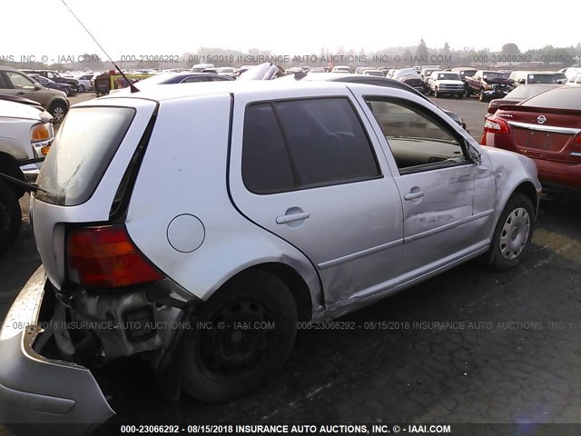 9BWFL61J064000812 - 2006 VOLKSWAGEN GOLF GL SILVER photo 4