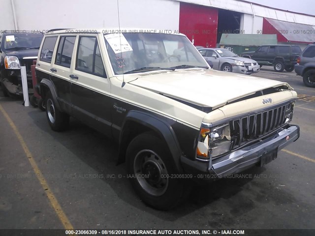 1JCMR7826HT050786 - 1987 JEEP CHEROKEE PIONEER CREAM photo 1