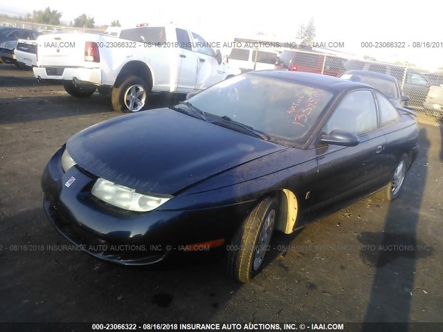 1G8ZH1276XZ160335 - 1999 SATURN SC2 BLUE photo 2