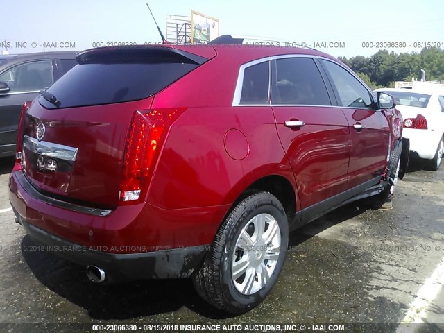 3GYFNAEYXAS636834 - 2010 CADILLAC SRX LUXURY COLLECTION RED photo 4