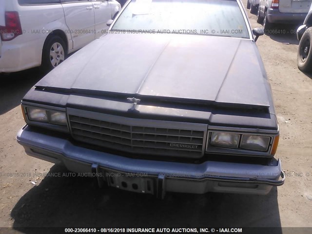 1G1BN69H7FH131239 - 1985 CHEVROLET CAPRICE CLASSIC BLACK photo 6