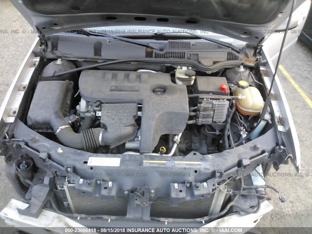 1G8AZ55F97Z157143 - 2007 SATURN ION LEVEL 2 SILVER photo 10