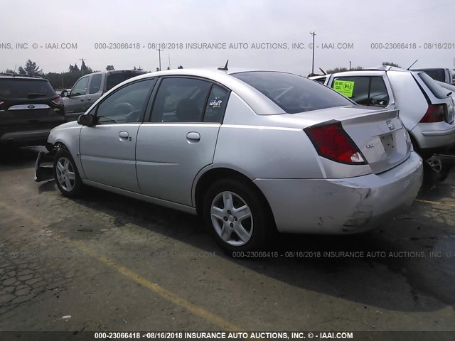 1G8AZ55F97Z157143 - 2007 SATURN ION LEVEL 2 SILVER photo 3