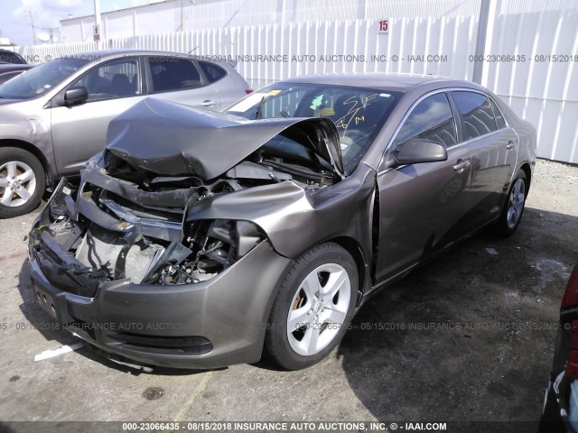 1G1ZA5EUXCF320689 - 2012 CHEVROLET MALIBU LS ნაცრისფერი ფოტო 2